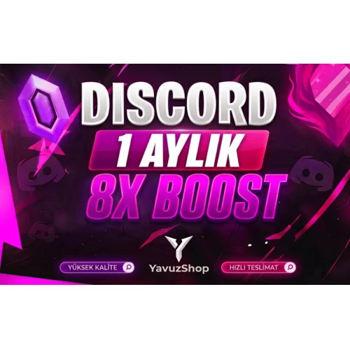 ⭐️OTO+BOTSUZ JET DİSCORD 1 AYLIK 8X BOOST⭐️